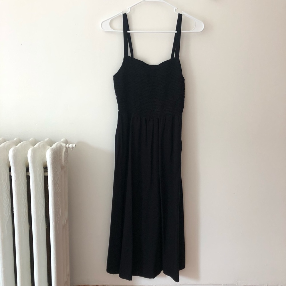 Smocked Fit and Flare Dress